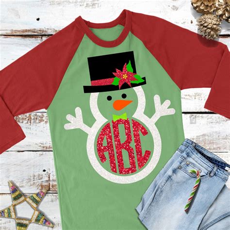 Get festive with our personalized Christmas Monogram Shirts!